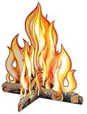 Beistle Three Dimensional Cardstock Paper Campfire Centerpiece photo